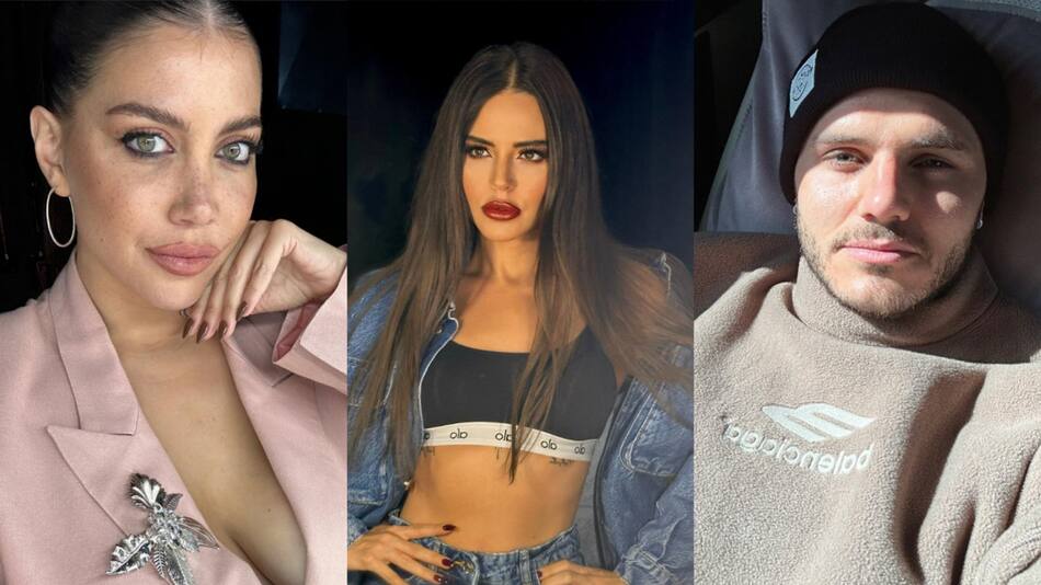 Wanda Nara, Simge y Mauro Icardi. Fotos: Instagram/wanda_nara - simgesagin - mauroicardi.