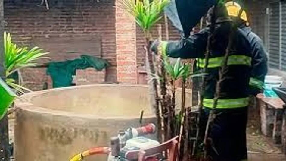 Aljibe donde fue hallada muerta una mujer en Chaco