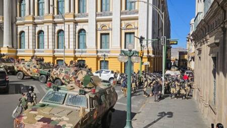 Movilización irregular en Bolivia. Foto: X @Marco_Teruggi