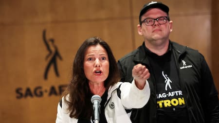 Fran Drescher, actual presidenta del sindicato de actores estadounidenses. Foto: Reuters.