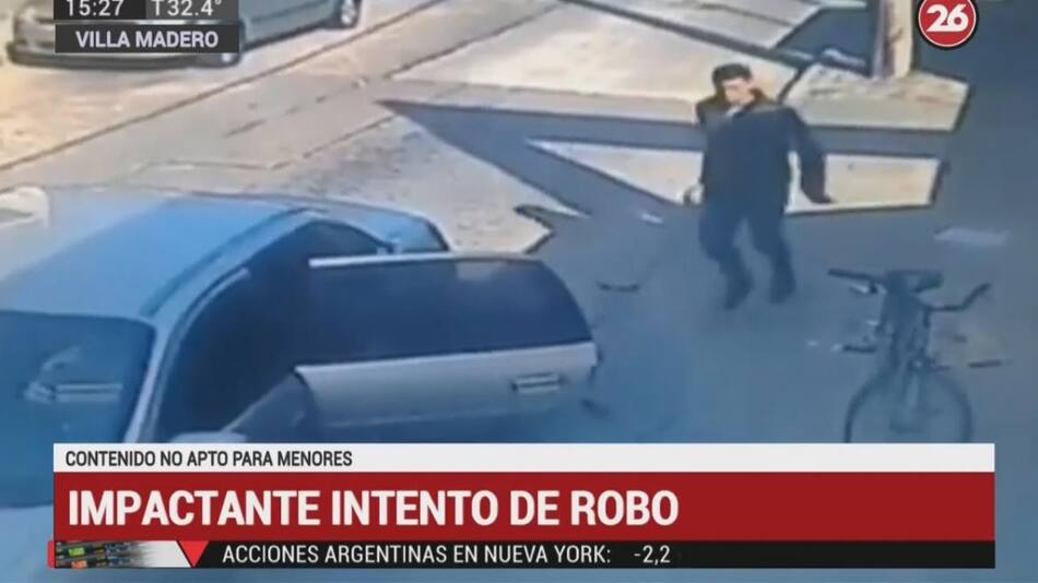 Villa Madero: impactante video de un robo a plena luz del día