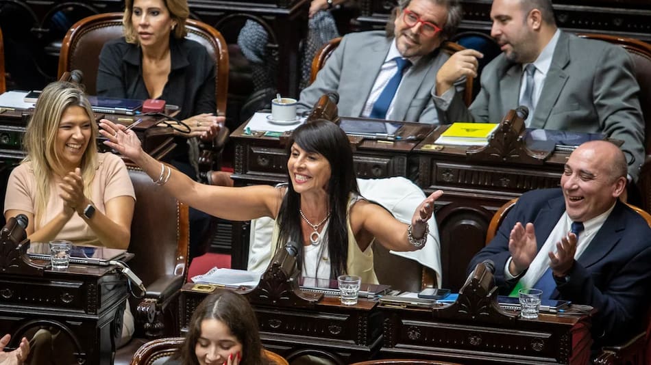 Lorena Villaverde en el Congreso.