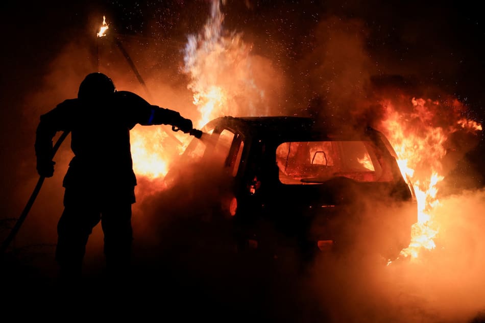 Nuevos incidentes en Francia. Foto: Reuters.