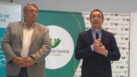 Andrés Watson y Jorge DOnofrio durante un acto. Foto: captura video