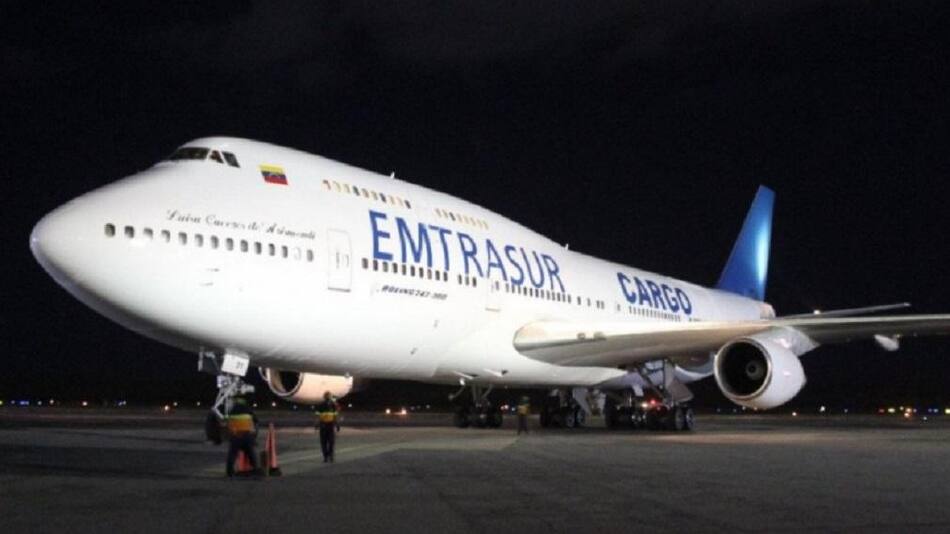 Avión venezolano con iraníes, Foto NA