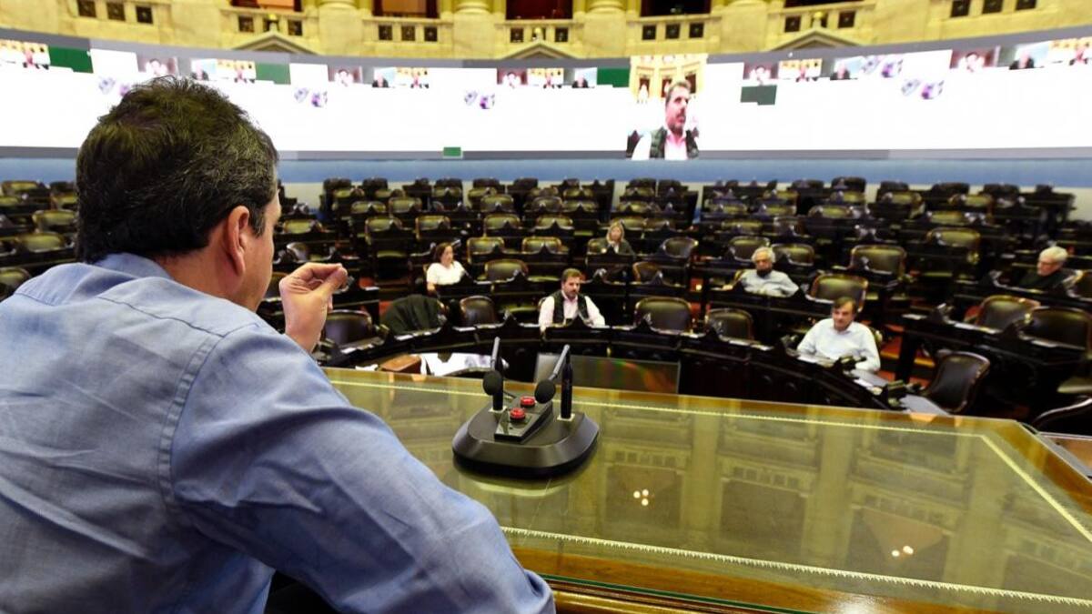 El Congreso se prepara para la primera sesión virtual de su historia, Sergio Massa