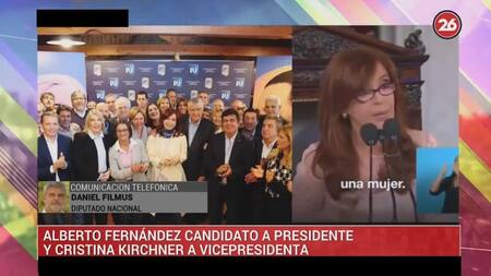 Daniel Filmus sobre candidatura de Cristina Kirchner - Canal 26