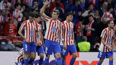 Con Giuliano Simeone como figura, el Atlético de Madrid goleó al Brujas y se metió en los octavos de final de la Champions League