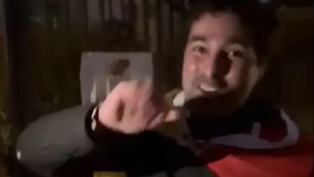 Gabriel Mijares, el primer venezolano que votó en Australia. Foto: captura de video.