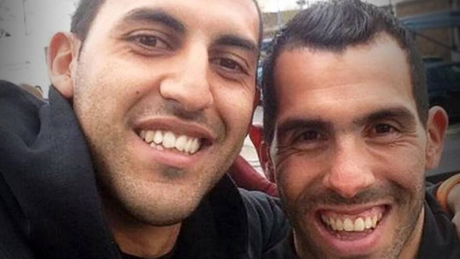 Wanchope Ábila y Carlos Tevez