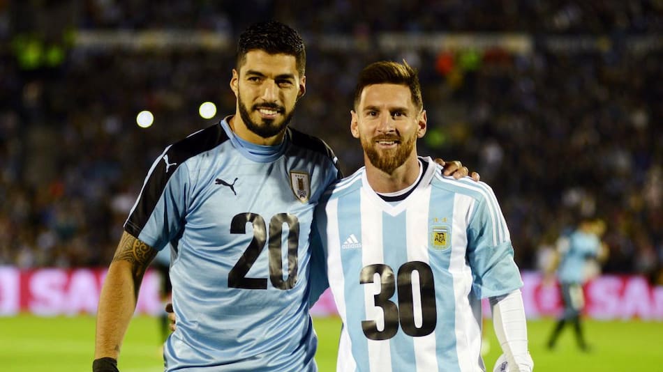 Luis Suárez y Lionel Messi, Uruguay y Argentina