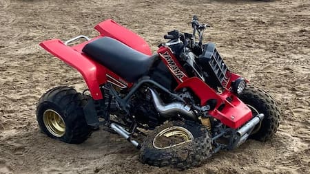 Accidente con cuatriciclo