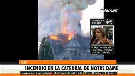 Mario González, concejal Partido Socialista en París, política, incendio de Notre Dame, Radio Latina