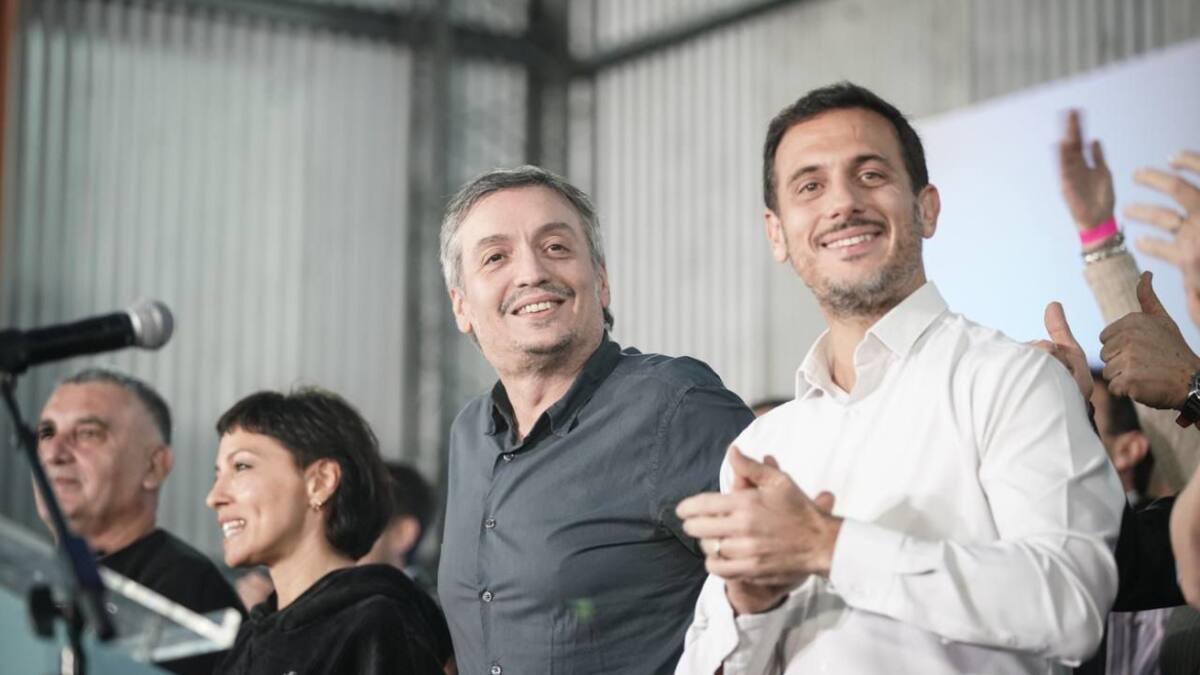 Acto con Máximo Kirchner en Lanús. Foto: Prensa.