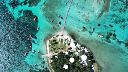 San Andrés en el Océano Atlántico, Colombia. Foto Instagram @leoexploramundos