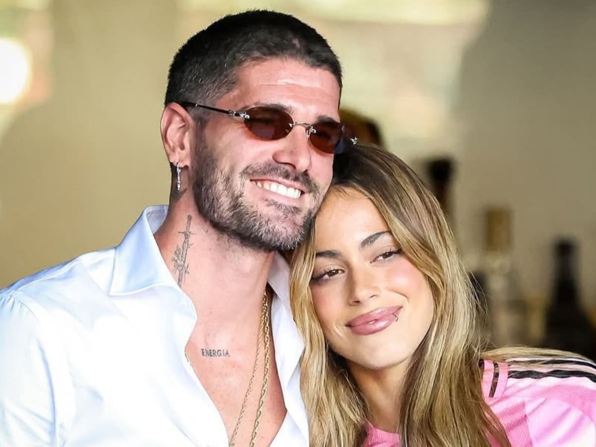 Rodrigo De Paul y Tini Stoessel.