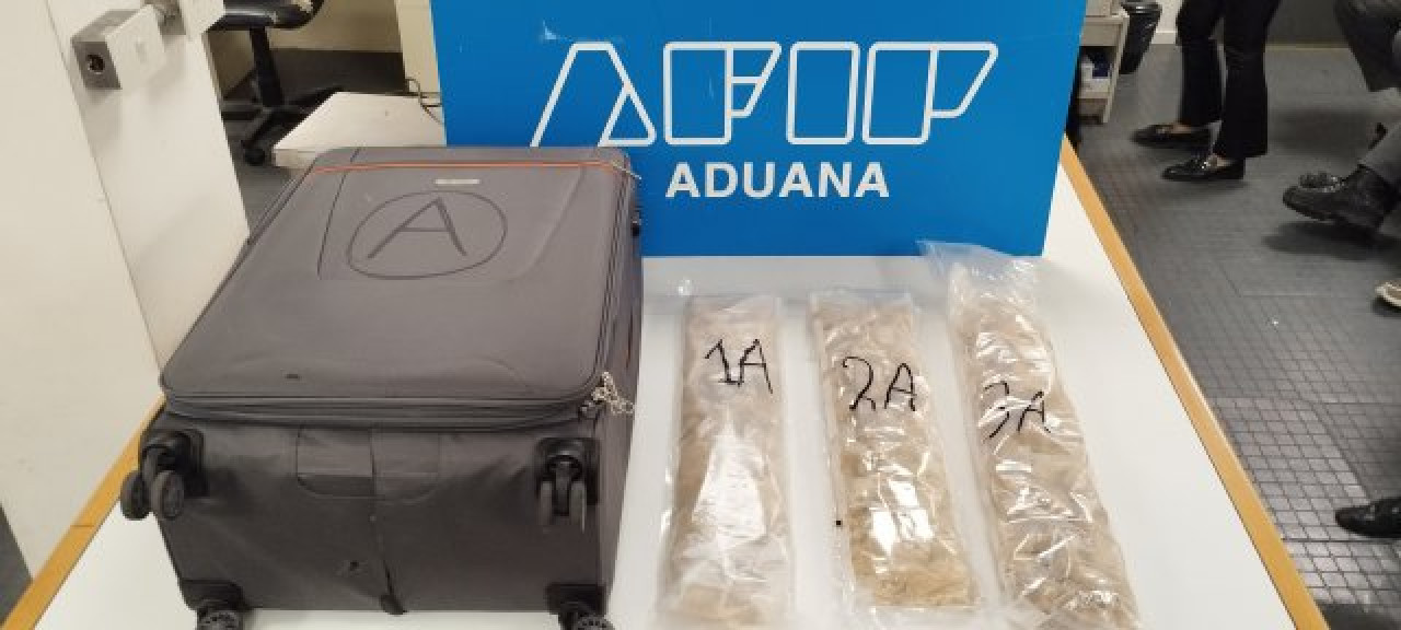 Operativo policial de Aduana en Ezeiza. Foto: prensa