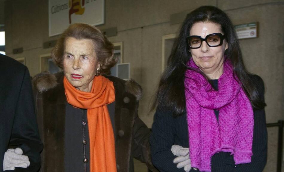 Liliane Bettencourt y su hija