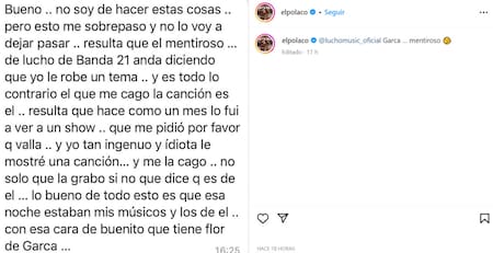 La respuesta de El Polaco. Foto: Instagram.