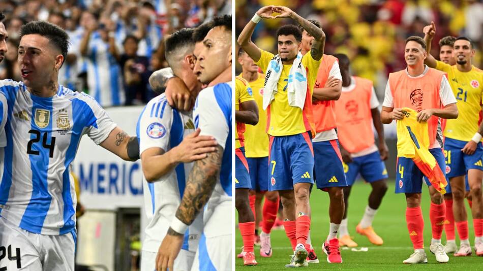 Argentina vs Colombia. Fotos: Reuters