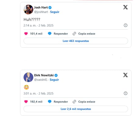 Reacciones al traspaso de Luca Doncic a Los Lakers. Foto: X / captura de pantalla.