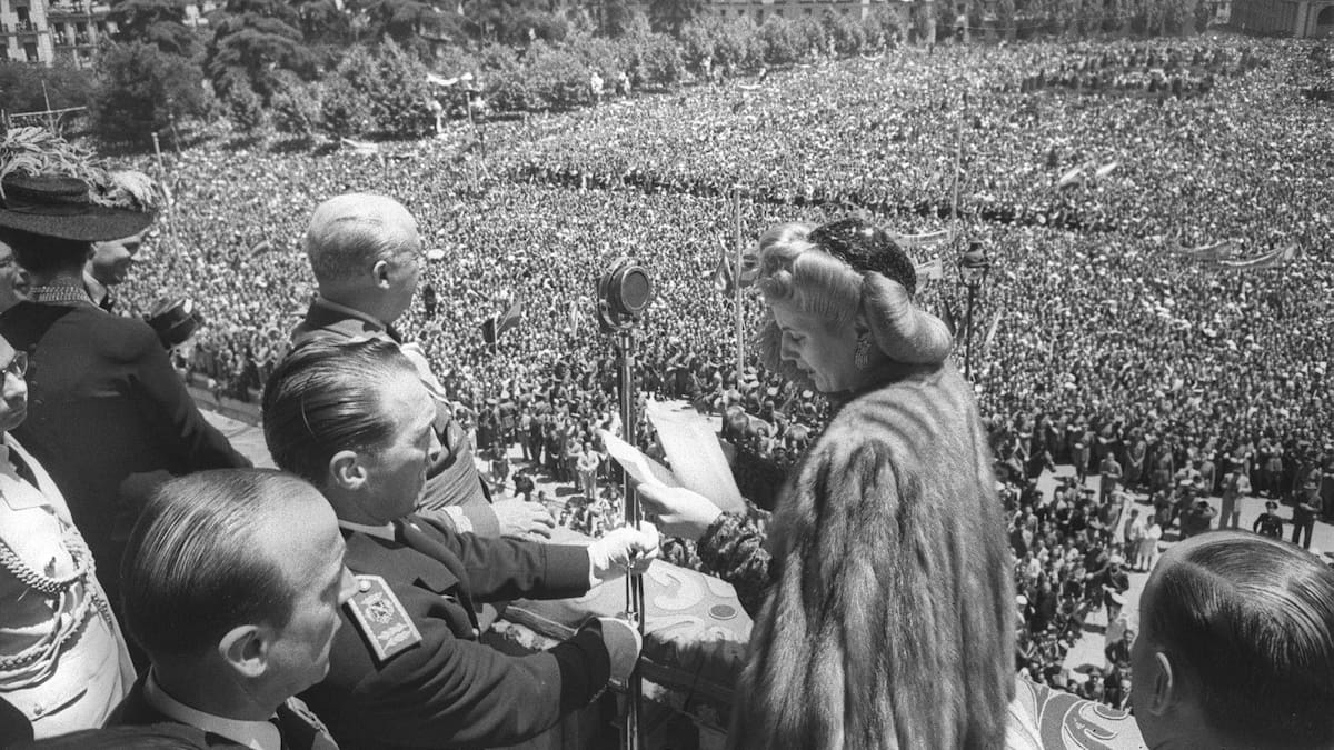 Eva Perón en España