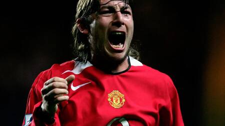 Gabriel Heinze en el Manchester United.