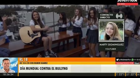 #Diamundialcontraelbullying: Marty Domínguez, la Youtuber que cura heridas con una canción, Radio Latina
