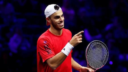 Francisco Cerúndolo en la Laver Cup.