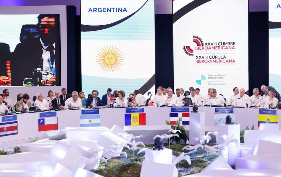 La XXVIII Cumbre Iberoamericana celebrada en República Dominicana. Foto: NA.