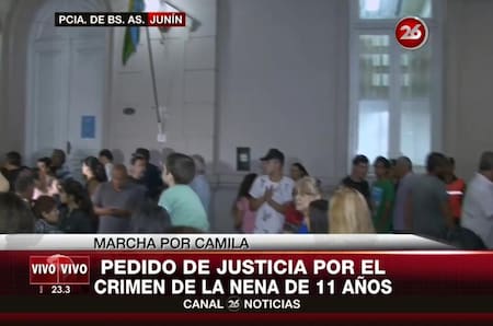 Marcha por Camila Borda en Junín