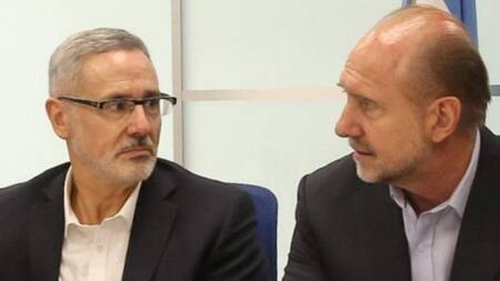 Omar Perotti y Marcelo Sain