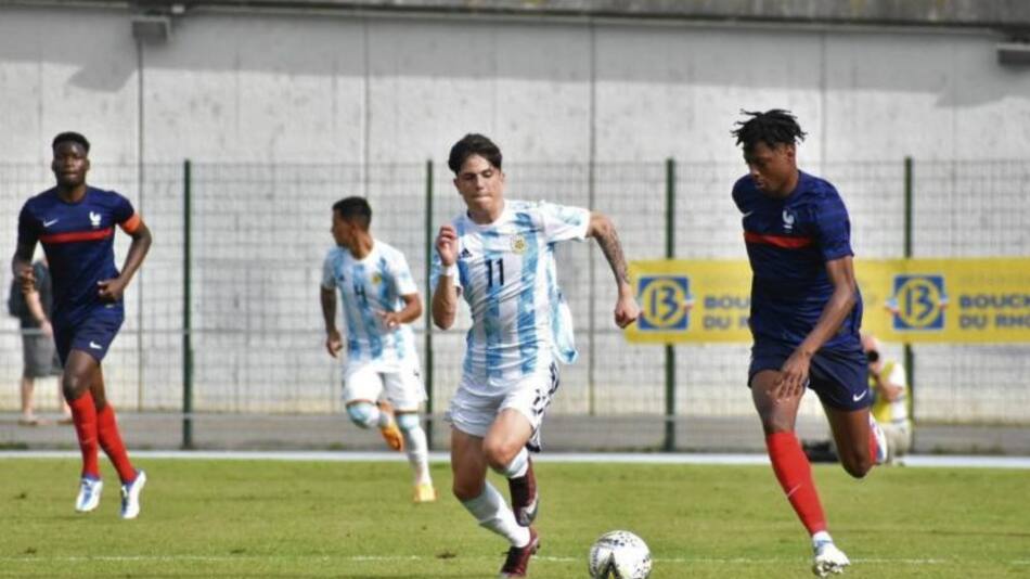 Argentina vs Francia, sub-20. Foto: NA.
