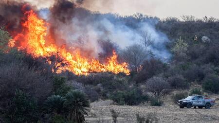 Incendios en Córdoba sin control. Foto: NA