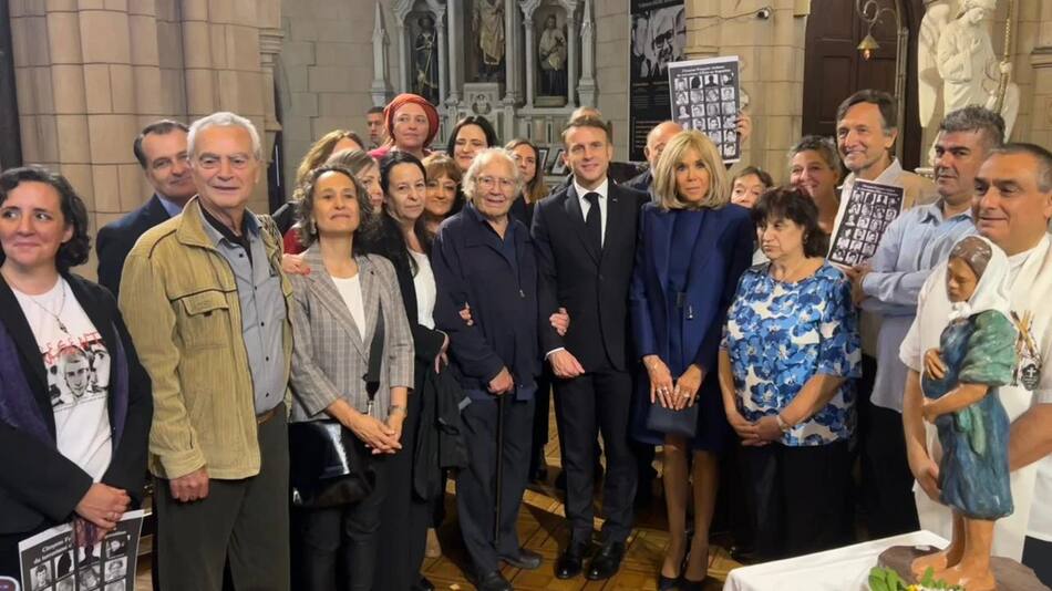 Emmanuel Macron en Argentina. Foto: NA