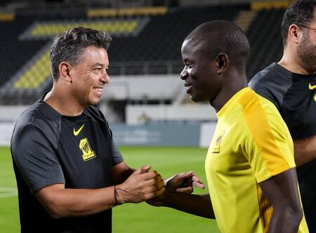 NGolo Kanté será dirigido por Marcelo Gallardo. Foto: X @ittihad.