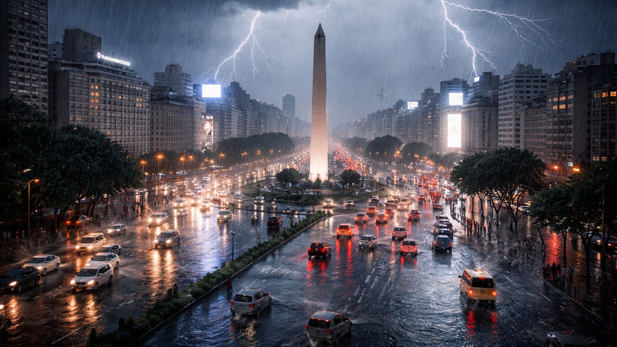 A no guardar el paraguas: hasta cuándo seguirán las lluvias en el AMBA, según el SMN