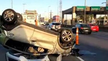 Accidente de tránsito en Panamericana. Foto: NA.