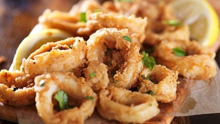 Cómo hacer rabas sin aceite ni harina.