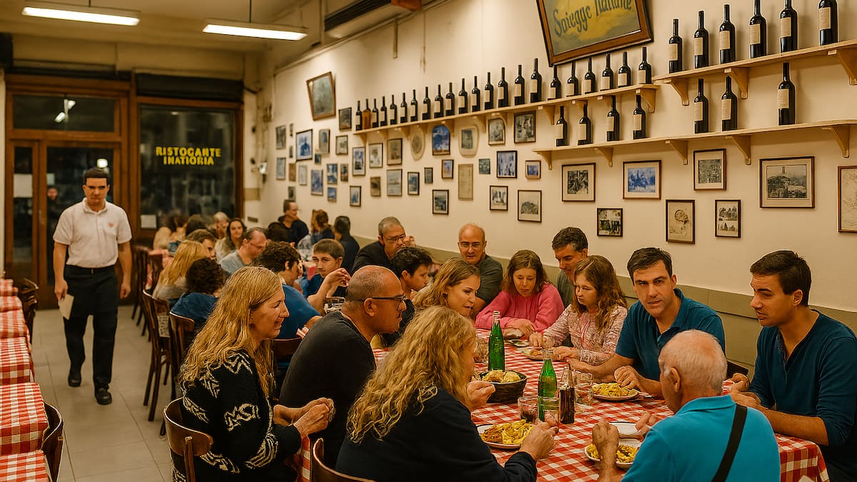 En un rincón tradicional de Buenos Aires, un restaurante familiar sigue sirviendo platos abundantes