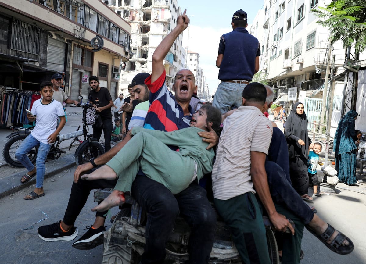 El dolor se multiplica en cada rincón de Gaza. Foto: Reuters.