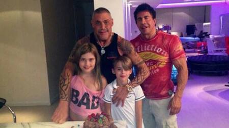 Ricardo Fort en familia