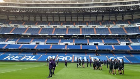 River en el reconocimiento del Santiago Bernabéu