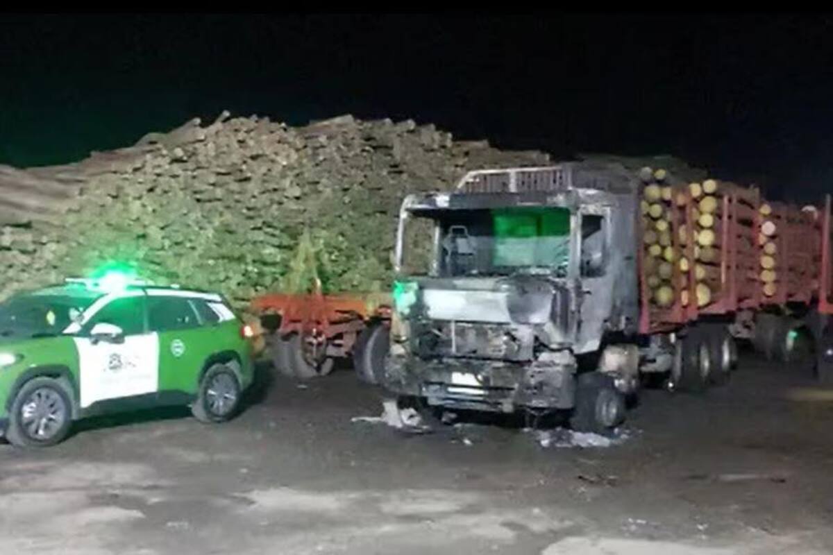 Ataques en el sur de Chile. Foto: La Tercera