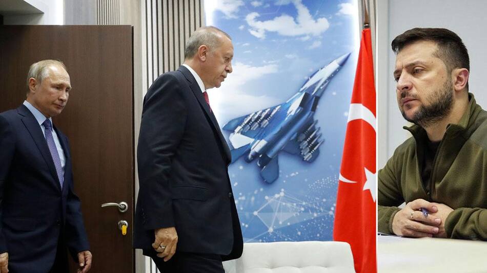 Valdimir Putin, Recep Tayyip Erdogan, Volodimir Zelenski, NA