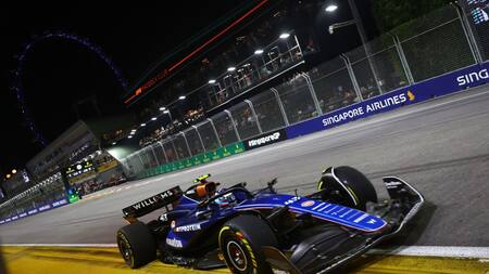 Franco Colapinto en el Gran Premio de Singapur de la Fórmula 1. Foto: Reuters.