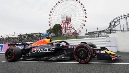 Max Verstappen en el Gran Premio de Japón. Foto: EFE.