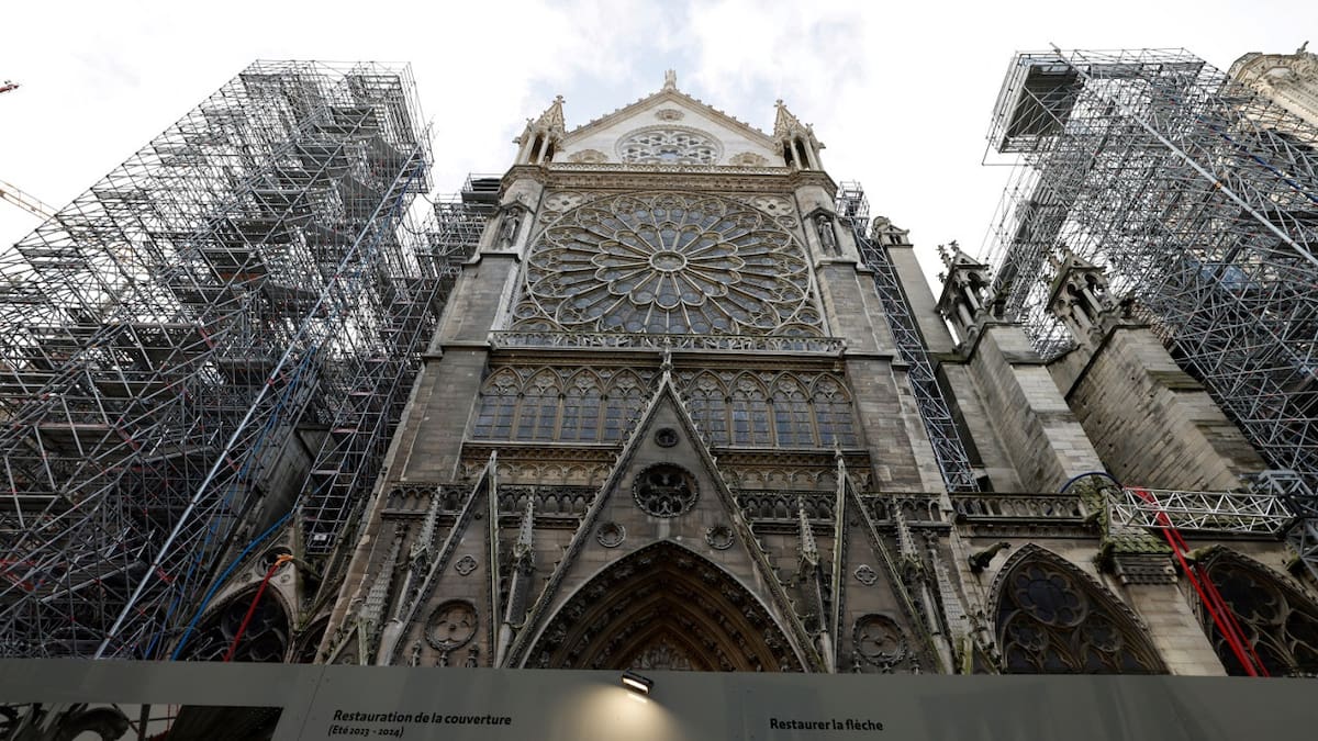 Reconstrucción de Notre Dame. Foto: Reuters