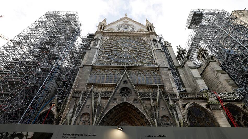 Reconstrucción de Notre Dame. Foto: Reuters
