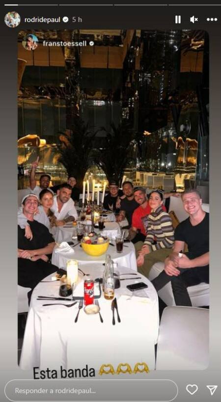 La visita a Rodrigo De Paul. Foto: Instagram/rodridepaul